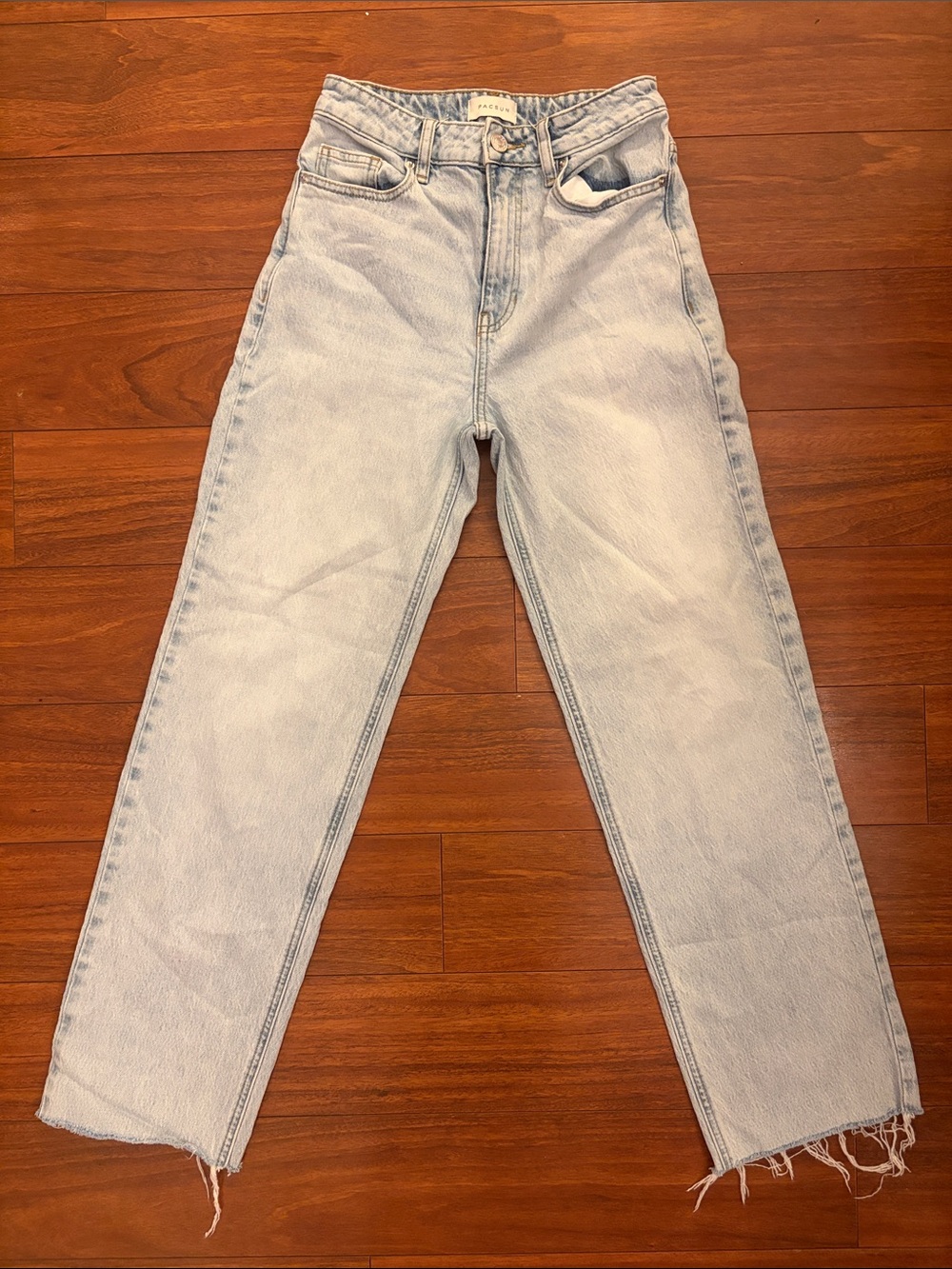 PacSun Women’s Stretch 90’s Boyfriend Light Wash Straight Jeans